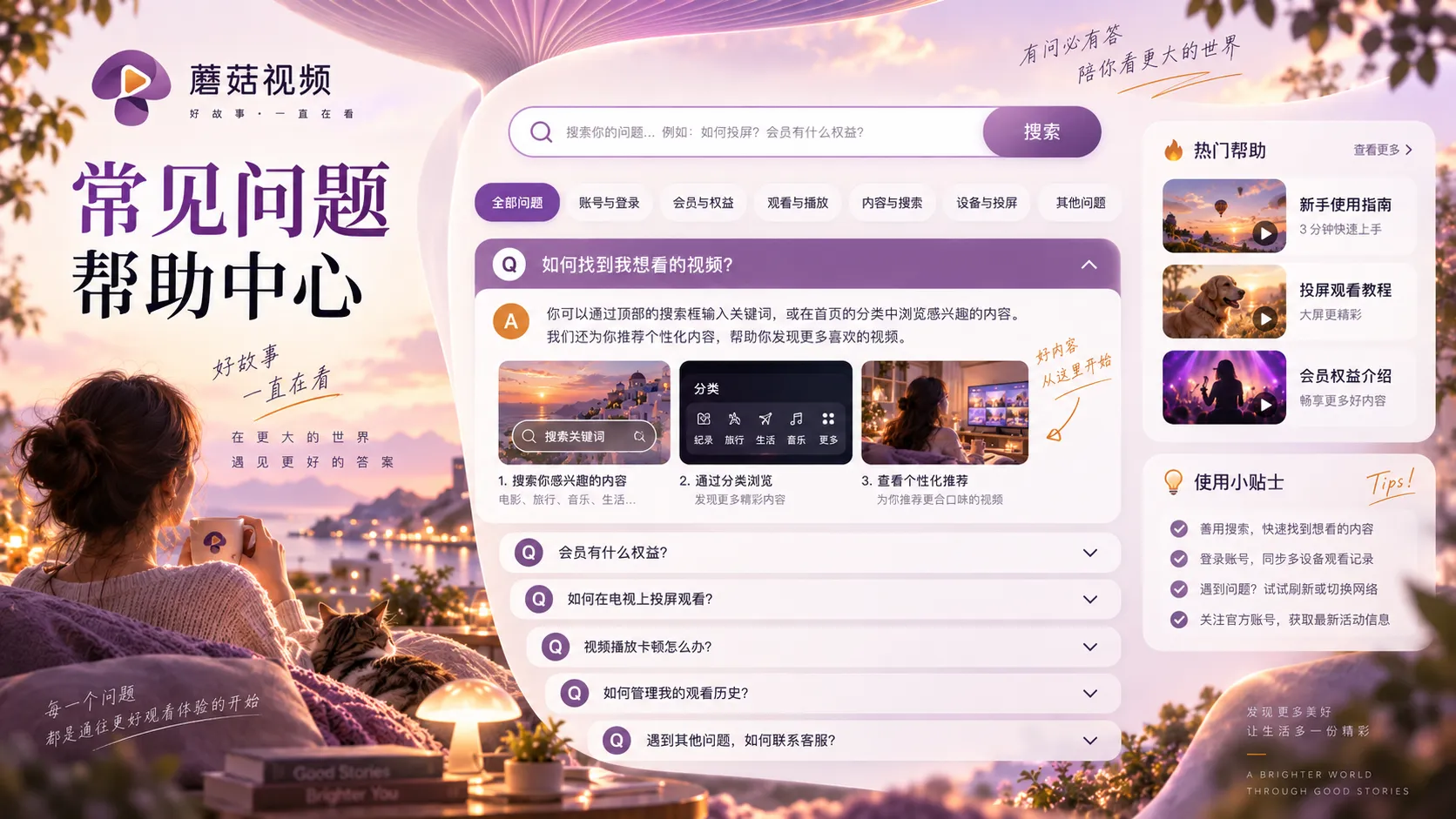 蘑菇视频内容浏览常见问题